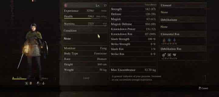Как работает рост статистики в Dragon's Dogma 2